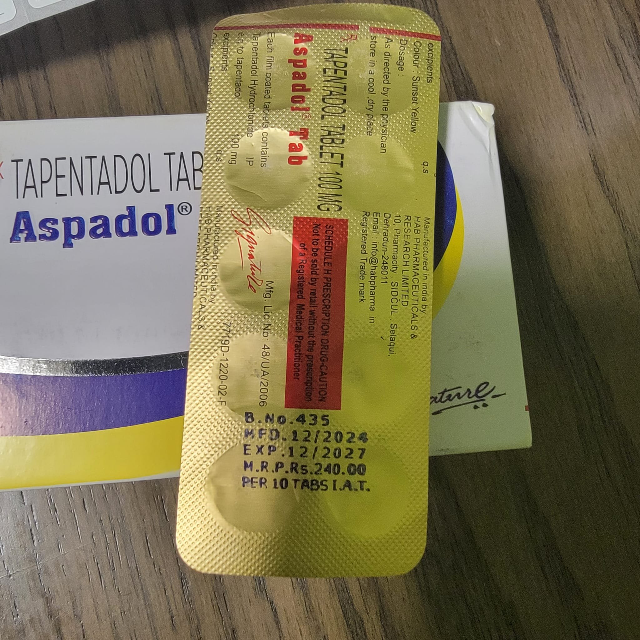 Aspadol 100 MG